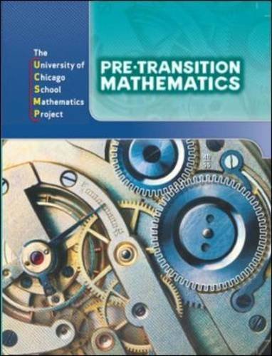 Pre-Transition Mathematics (University of Chicago School Mathematics Project) by McConnell, John W., Feldman, Cathy Hynes, Heeres, Deborah, K (2008) Hardcover