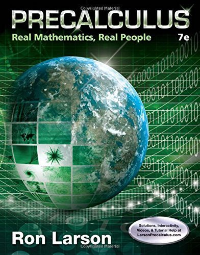 Precalculus: Real Mathematics, Real People 7th edition by Larson, Ron (2015) Hardcover
