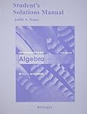Student Solutions Manual for Introductory Algebra 11th edition by Bittinger, Marvin L. (2010) Paperback