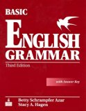 Basic English Grammar, Third Edition (Full Student Book with Audio CD and Answer Key) by Betty Schrampfer Azar, Stacy A. Hagen (2005) Paperback