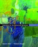 Statistics for the Behavioral Sciences 3rd edition by Giesen, Martin, Thorne, Michael (1999) Hardcover