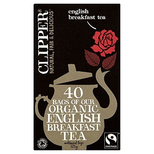 Clipper Organic Fairtrade English Breakfast Tea Bags (40) - Pack of 2
