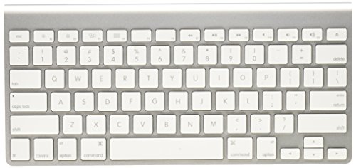 Book Cover Apple Wireless Keyboard with Bluetooth - Silver (Renewed)