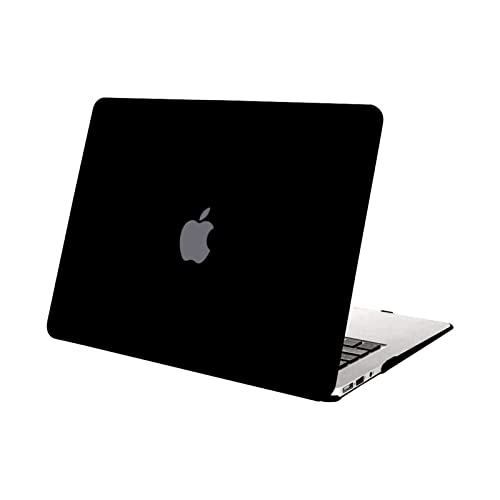 Book Cover MOSISO Plastic Hard Shell Case Cover Compatible with MacBook Air 11 inch (Models: A1370 & A1465), Black