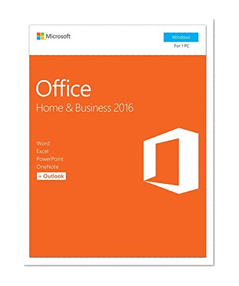 Book Cover Microsoft Office Home and Business 2016 | 1 user, PC Key Card