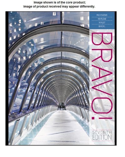 SAM Answer Key with Audio Script for Muyskens/Harlow/Vialet/Brière's Bravo! 7th edition by Muyskens, Judith, Harlow, Linda, Vialet, Michèle, Brière, Je (2011) Paperback