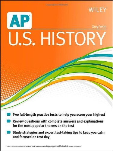 Wiley AP U.S. History 1st edition by Velm, Greg (2013) Paperback