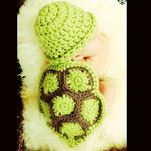 Book Cover PIXNOR Baby Newborn Turtle Costume Photo Photography Prop 0-6 mon