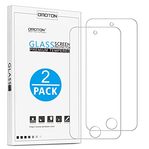 OMOTON 3306811 0.2mm Ultrathin Tempered Glass Screen Protector for iPod Touch (6th Gen) - 2 Pack