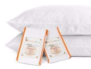 Night Sweats: The Original PeachSkinSheets 1500tc Soft KING PILLOWCASES MARINER BLUE