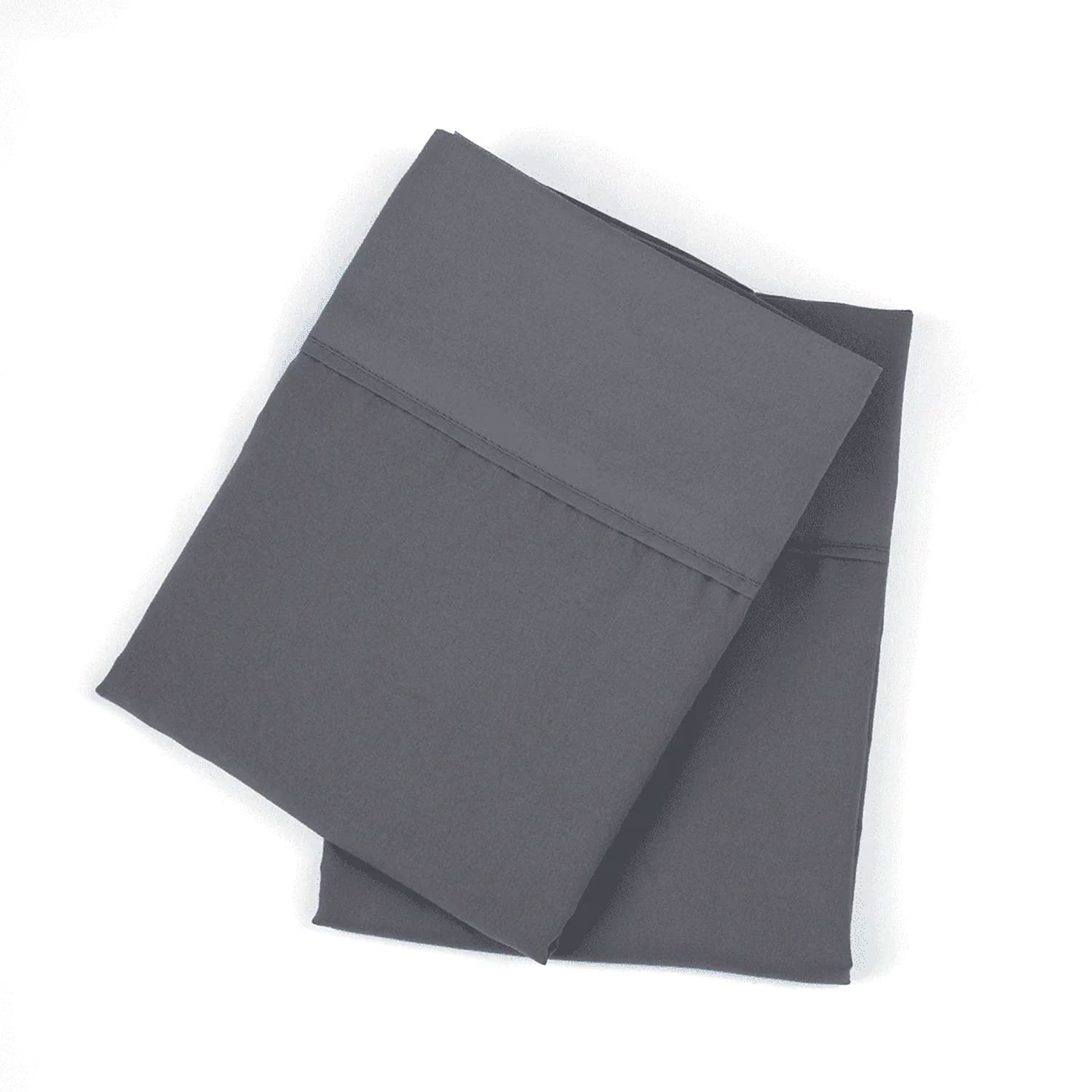 Book Cover PeachSkinSheets Night Sweats: The Original 1500tc Soft King Pillowcase Set Graphite Gray King Graphite Gray