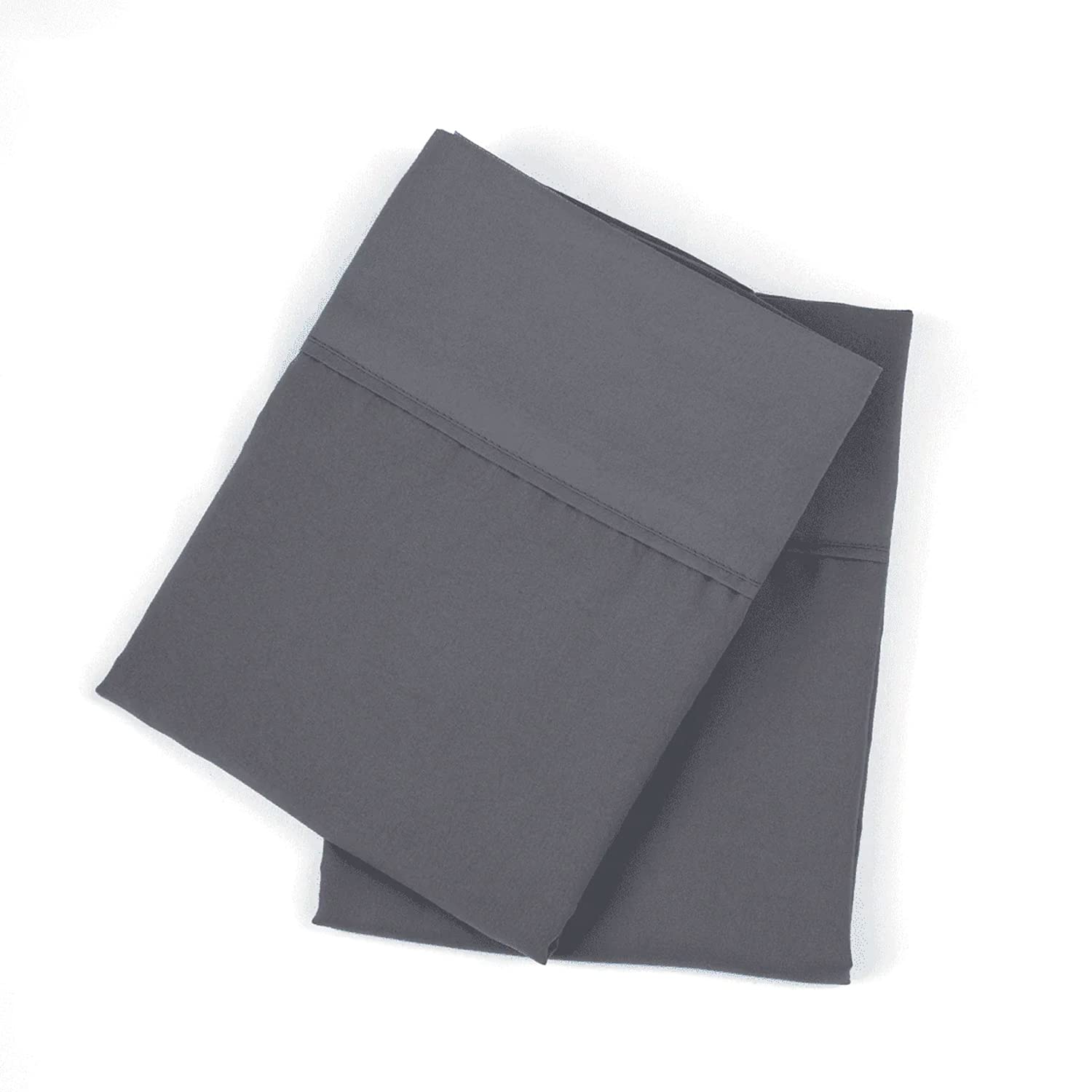 PeachSkinSheets Night Sweats: The Original 1500tc Soft King Pillowcase Set Graphite Gray King Graphite Gray