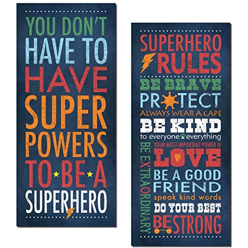 Book Cover Superhero Rules Set by Stephanie Marrott; Two 8