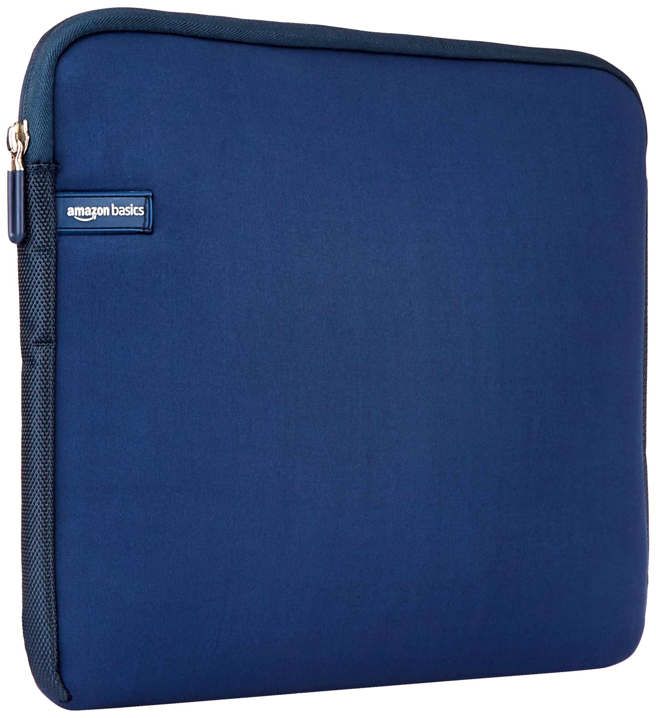 Book Cover Amazon Basics 11.6-Inch Laptop Sleeve, Protective Case with Zipper - Navy Blue