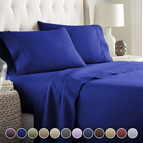 Book Cover Hotel Luxury Bed Sheet Set-Sale Today ONLY! On Amazon Soft Bedding 1800 Series Platinum Collection-100%!Deep Pocket,Wrinkle & Fade Resistant(Twin, Royal Blue)