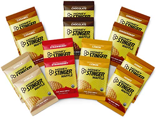 Book Cover Honey Stinger Organic Waffles - Variety Pack - 14 Count - 2 of Each Flavor - Energy Source for Any Activity - Honey, Chocolate, Caramel, Gingersnap, Vanilla, Strawberry & Lemon