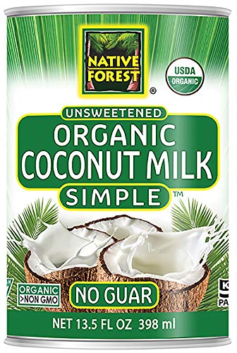 Book Cover Native Forest Simple Organic Unsweetened Coconut Milk, 13.5 Fl Oz (Pack of 12)