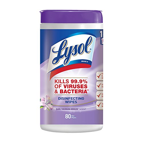 Lysol Tough Cleaning Power Disinfecting Wipes, Early Morning Breeze Scent, 80 Count