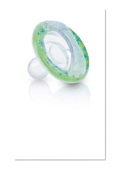 Nûby Natural Flex Sucette en Silicone Forme Cerise Vert 6-18 Mois