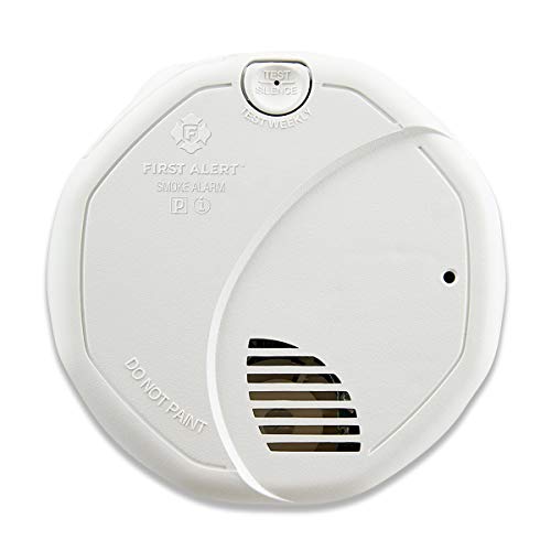 Dual-Sensor Smoke and Fire Alarm in White