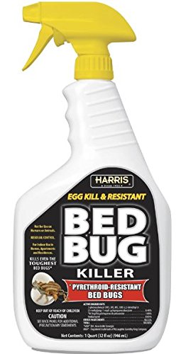 Book Cover HARRIS Black Label Bed Bug Killer, Liquid Spray with Odorless and Non-Staining Extended Residual Kill Formula (32oz)