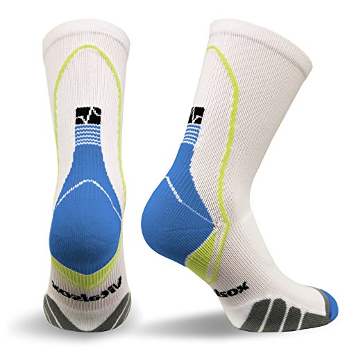 Vitalsox VT5810 Italian Support & Odor Control Crew Socks (1 Pair-Fitted) Best for Running