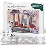 Keeping Busy Dementia Puzzles for Elderly - Large Piece Puzzles for Seniors - Color Coded with Templates - Dementia Activities for Seniors - Easy Adult Puzzle (35 PC - Birdfeeder)