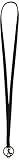 Vera Bradley Women's Microfiber Keyring Lanyard, Black, One Size