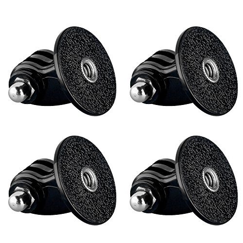 Sametop Tripod Mount Adapter Compatible with GoPro Hero (2018), Fusion, Hero 7, 6, 5, 4, Session, 3+, 3, 2, 1 Cameras (4 Packs)