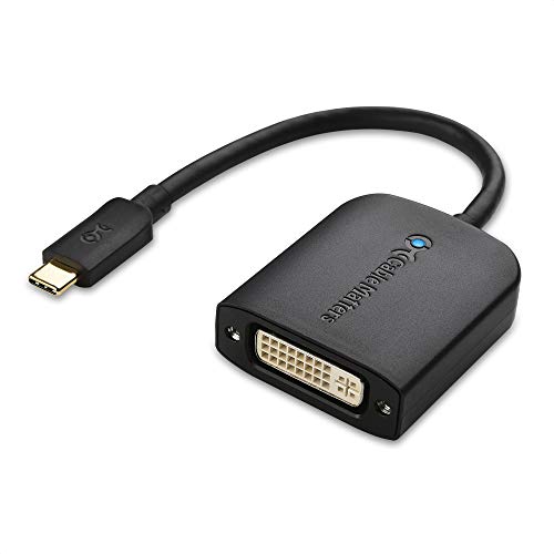 Book Cover Cable Matters USB C to DVI Adapter (USB-C to DVI Adapter) in Black - Thunderbolt 4 / USB4 / Thunderbolt 3 Port Compatible with MacBook Pro, Dell XPS 13, 15, HP Spectre x360, Surface Pro and More