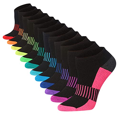 Tipi Toe Women's 12-Pairs Low Cut Athletic Sport Peformance Socks