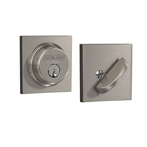 Single Cylinder Deadbolt with Collins Trim, Satin Nickel (B60 N COL 619)