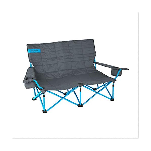 Kelty 61510716SM Low Loveseat Camp Chair - Smoke/Paradise Blue