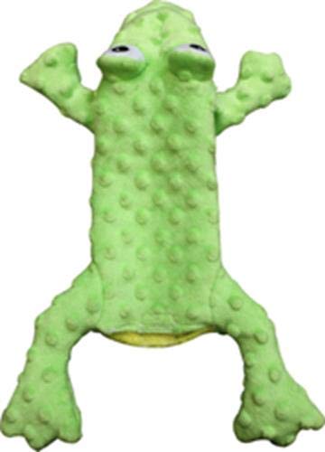 Ethical Pets 54093 Skinneeez Extreme Stuffing Free Dog Toy, 14", Frog, Green