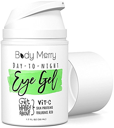 Book Cover Body Merry Cooling Eye Gel Cream Perfect for Early Mornings or Late Nights - Unmatched Formula With 10% Vitamin C to Actively Diminish Dark Circles, Wrinkles & Puffiness