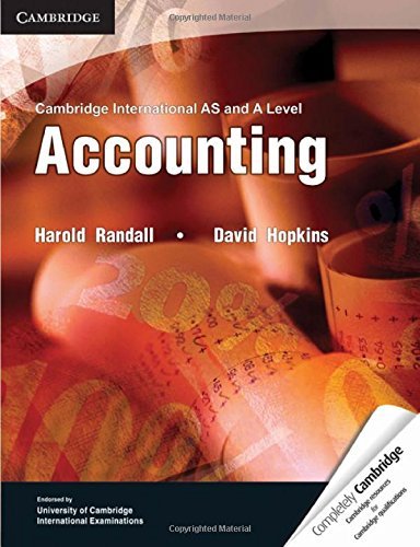 Cambridge International AS and A Level Accounting Textbook (Cambridge International Examinations) by Harold Randall (5-Jul-2012) Paperback