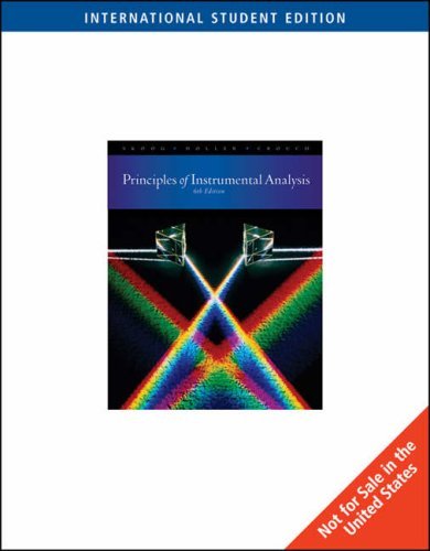 Principles Of Instrumental Analysis by Douglas A. Skoog (30-Nov-2006) Paperback