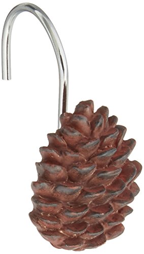 Park Designs Pinecone Shower Curtain Hooks (Set of 12)