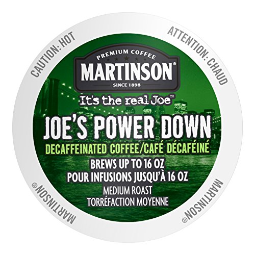 Book Cover Martinson Single Serve Coffee Capsules, Joe's Power Down Decaf, 24 Count