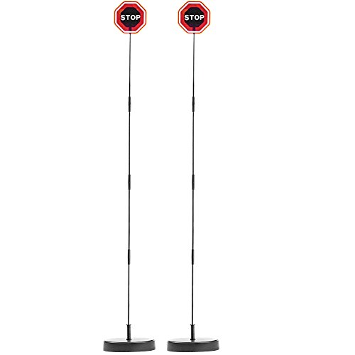 Neo Products Usa Inc (Set of 2) Smart Parking LED Garage Flashing Warning Stop Sign - Bumper Sensor,Red