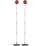 Neo Products Usa Inc (Set of 2) Smart Parking LED Garage Flashing Warning Stop Sign - Bumper Sensor,Red