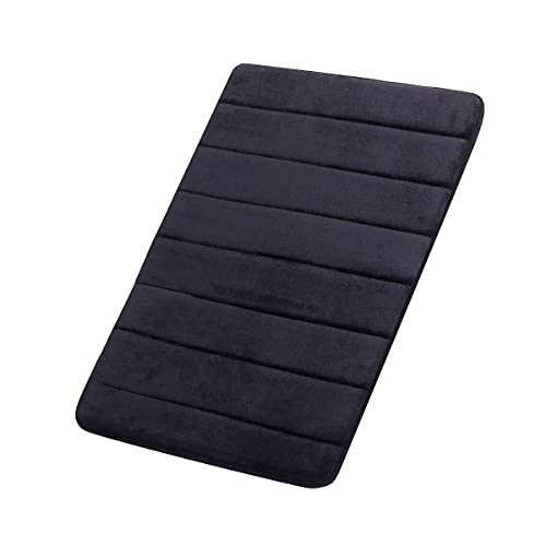 Book Cover FINDNEW [Update] Non-Slip Soft Microfiber Memory Foam Bath Mat,Toilet Bath Rug,with Increased Friction Bottom Washable Quickly Drying Bathroom mats (16