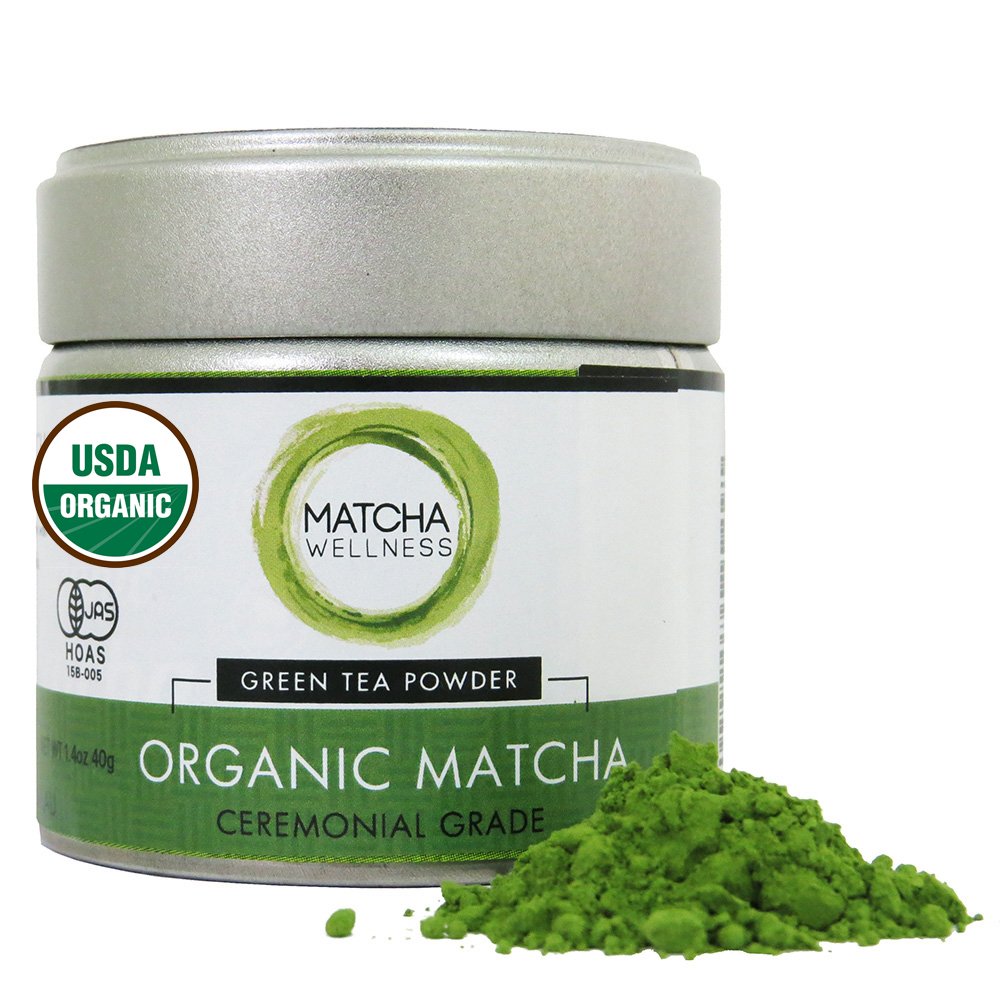 Matcha Green Tea Powder Ceremonial Grade 40g – USDA Organic | 1st Harvest Premium Matcha From Uji – Matcha Wellness