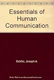 Essentials of Human Communication by Devito Joseph A. (1993-03-01) Paperback