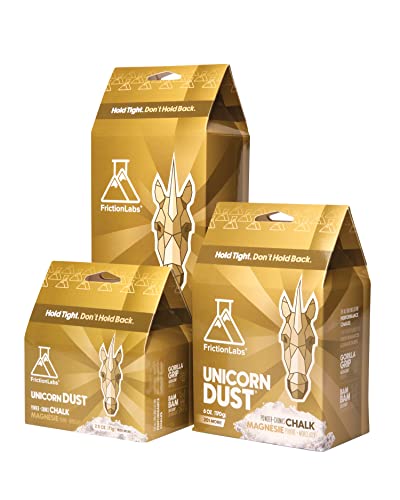 Friction Labs Unicorn Dust 5oz (142g) - Fine Texture - The New Standard in Chalk for Rock Climbing, Crossfit, and Powerlifting, Chalk White (FBA_FL-CHALK-UD-05)