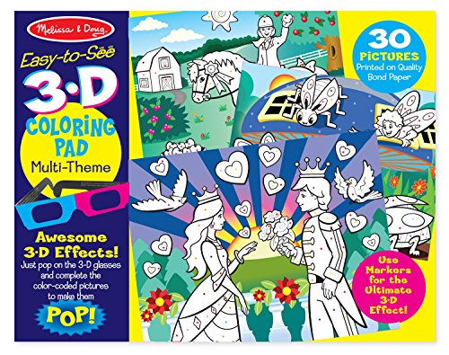 Melissa & Doug 3D Coloring Book - Girl