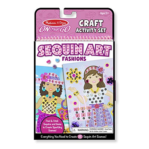 Melissa & Doug On-the-Go Crafts - Sequin Art - Fashion