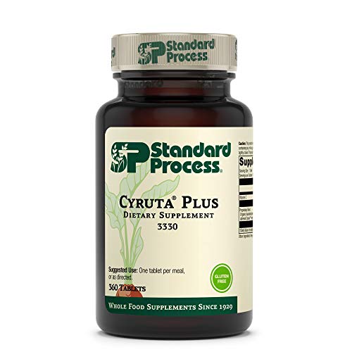 Standard Process Cyruta Plus - Whole Food Cholesterol Supplements, Immune Support, Heart Health, Blood Circulation, and Blood Sugar Support with Glucose, Ascorbic Acid, and Oat Flour - 360 Tablets