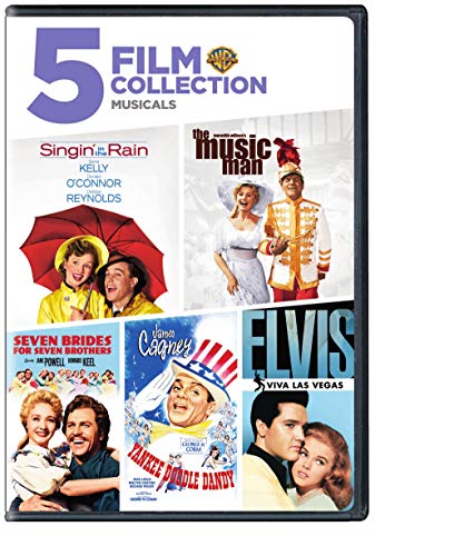 Book Cover Singin' in the Rain / The Music Man / Seven Brides For Seven Brothers / Yankee Doodle Dandy / Elvis-Viva Las Vegas (5 Film Collection Musicals)