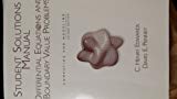 Studend Solutions Manual: Differential Equations and Boundary Value Problems Computing and Modeling by C. Henry Edwards David E. Penny (2001-01-01) Paperback